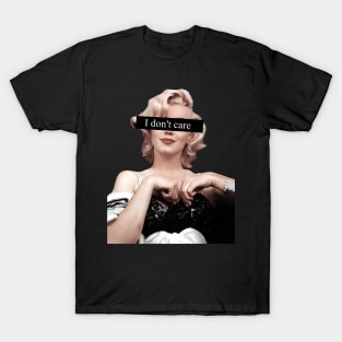 Marilyn Monroe I Don't Care T-Shirt